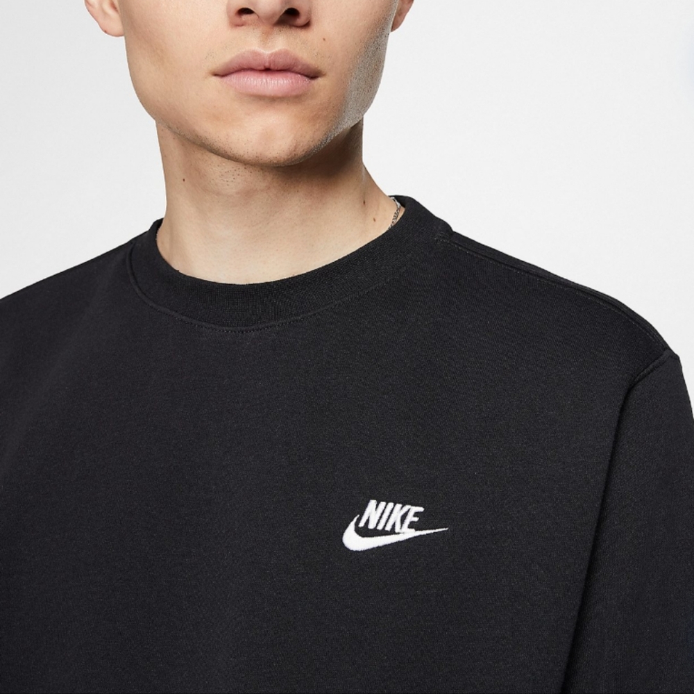 Nike Men's Sportswear Club Fleece Crew Pullover - Picture 5 of 6